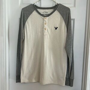 American Eagle men’s size medium long sleeve shirt.